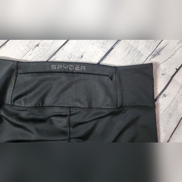 Spyder Women's Black Active Leggings Pants Sz Large - Picture 4 of 4